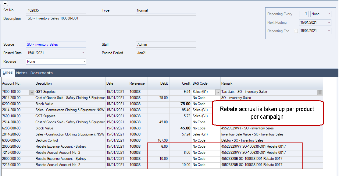 Rebate Accrual